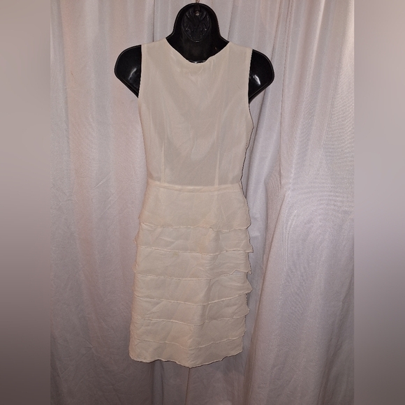 Taylor Cream Satin Fabric - Picture 5 of 7